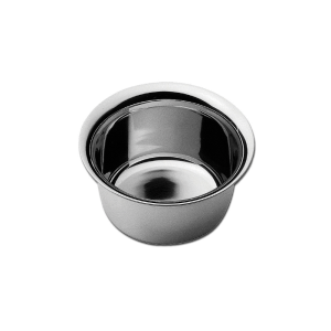 TAZZINA IN ACCIAIO INOX PER SAPONATA INOX – BARBER SHOP