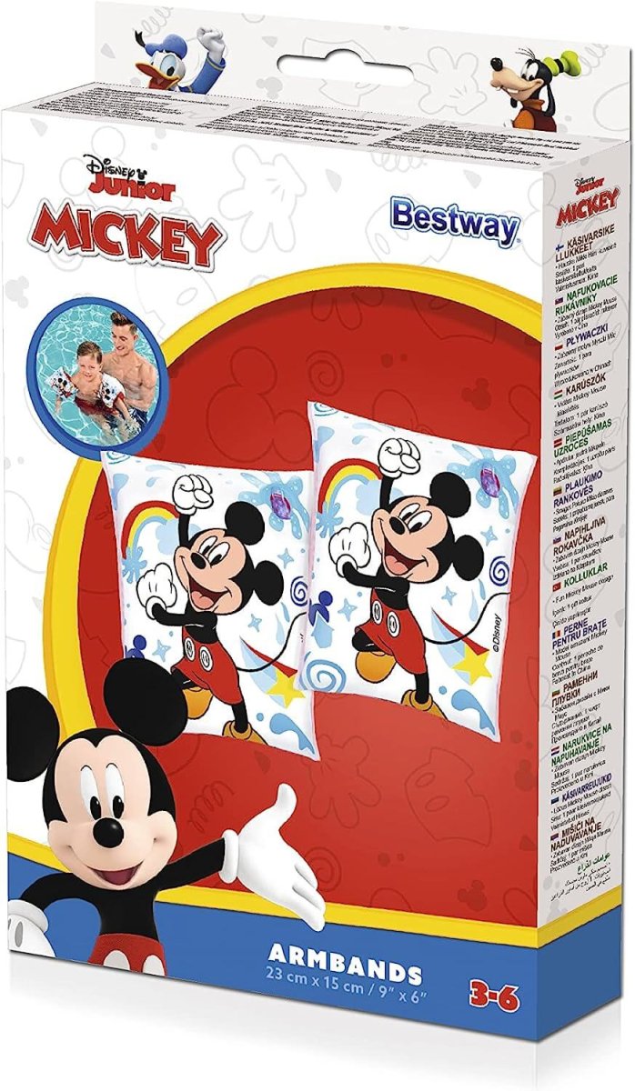 Kit salvagente braccioli Topolino gonfiabili mare bambini Piscina 3 6 anni - immagine 4