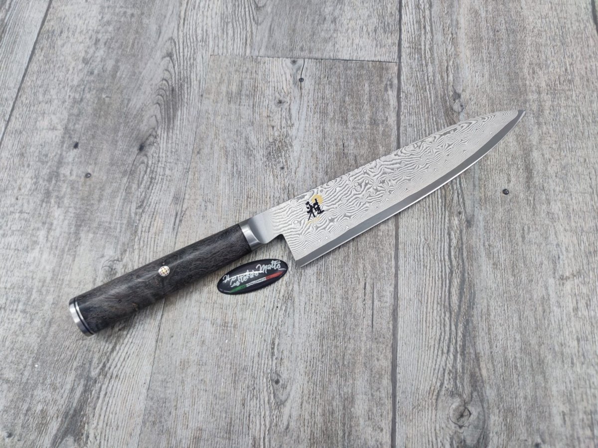 COLTELLO TRINCIANTE MIYABI 5000 MCD 67 GYUTOH – 20 CM – MC66 – LEGNO DI FRASSINO NERO - immagine 2