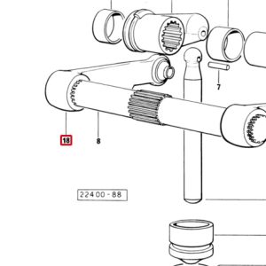 LEVA SOLLEVAMENTO DX/RH/RE Cod. 0.007.1954.3/10 SDF