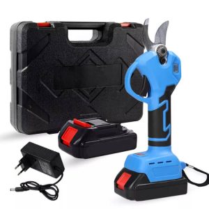 Forbice Da Potatura A Batteria Cesoia Taglio 30mm Con Valigia 2 Batterie