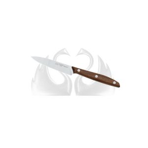 Coltello spelucchino 10 cm manico noce DUE CIGNI