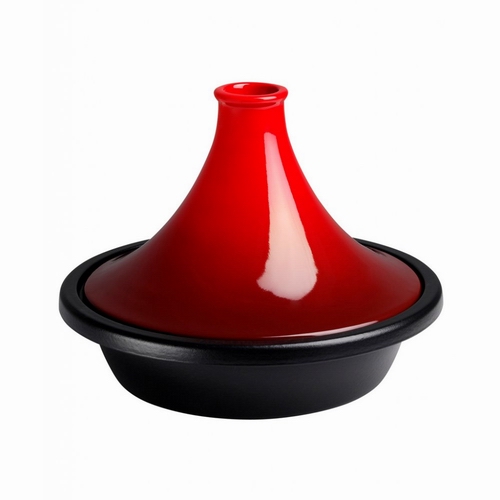 Tajine in ghisa e gres cm. 27 LE CREUSET rosso ciliegia - immagine 2