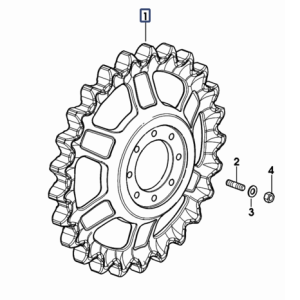 RUOTA MOTRICE Z 25 Cod. 0.473.9210.0/40 SDF