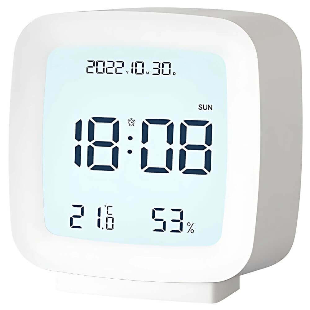 Sveglia Digitale da Comodino Orologio Datario Termometro Tavolo - immagine 3